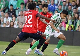Dónde ver Betis - Osasuna: canal de TV y streaming online del partido de LaLiga EA Sports 2025-2026