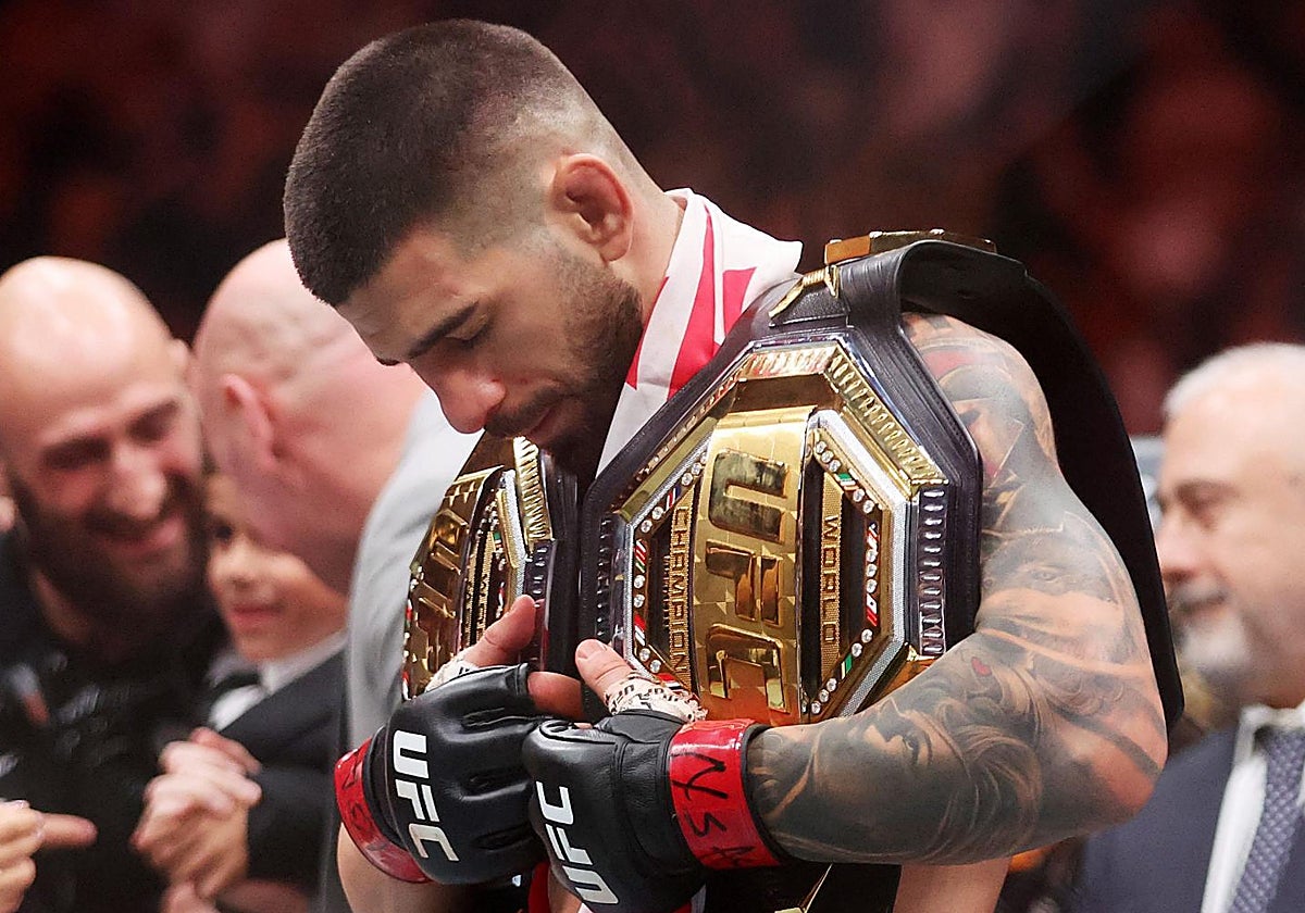 Ilia Topuria, doble campeón de la UFC