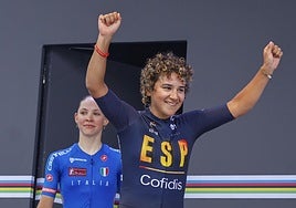 La española Paula Ostiz se corona campeona del mundo júnior de ruta