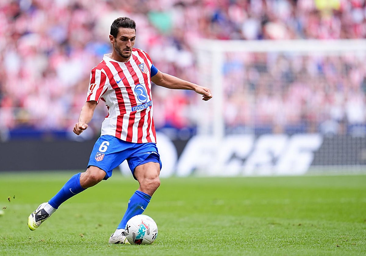 Koke, durante el derbi de este sábado