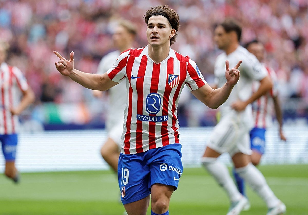 Julián Álvarez lideró al Atlético en la victoria sobre el Real Madrid