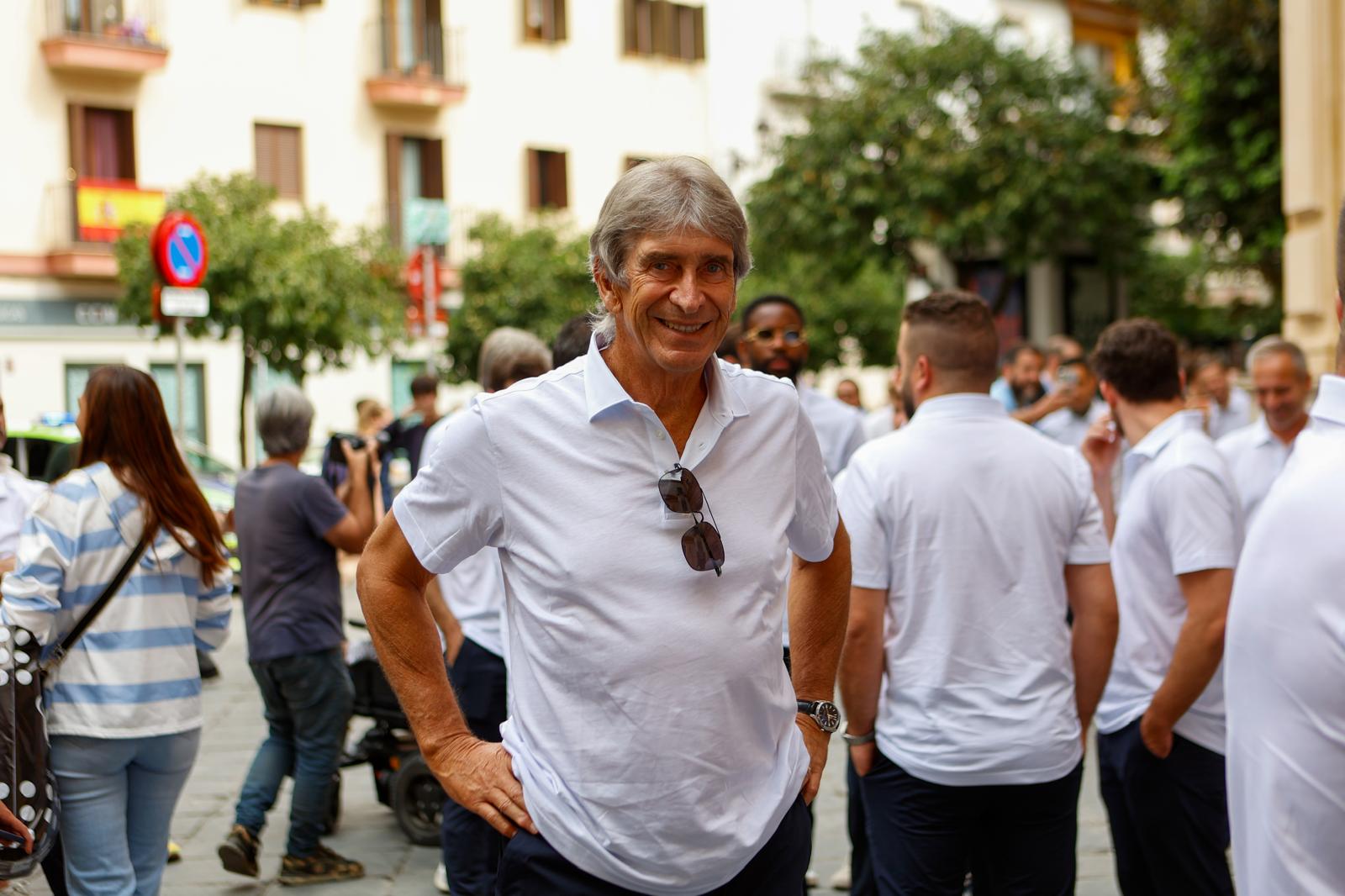 El técnico del Betis, Manuel Pellegrini
