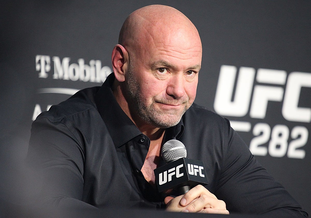 Dana White, durante una rueda de prensa