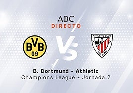 Borussia Dortmund - Athletic, estadísticas del partido de la Liga de Campeones