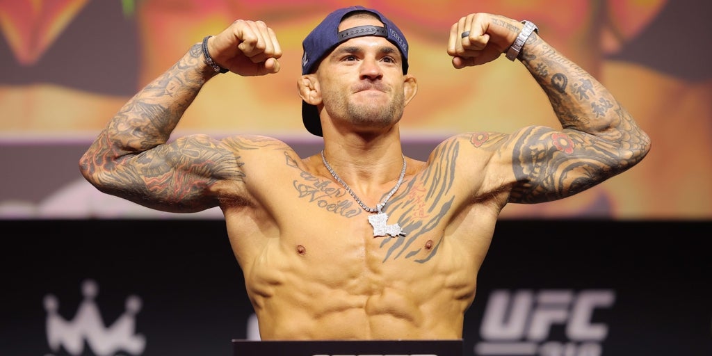 Dustin Poirier descarta un Makhachev vs Topuria en el peso ligero: «Ahora será aún más difícil...»