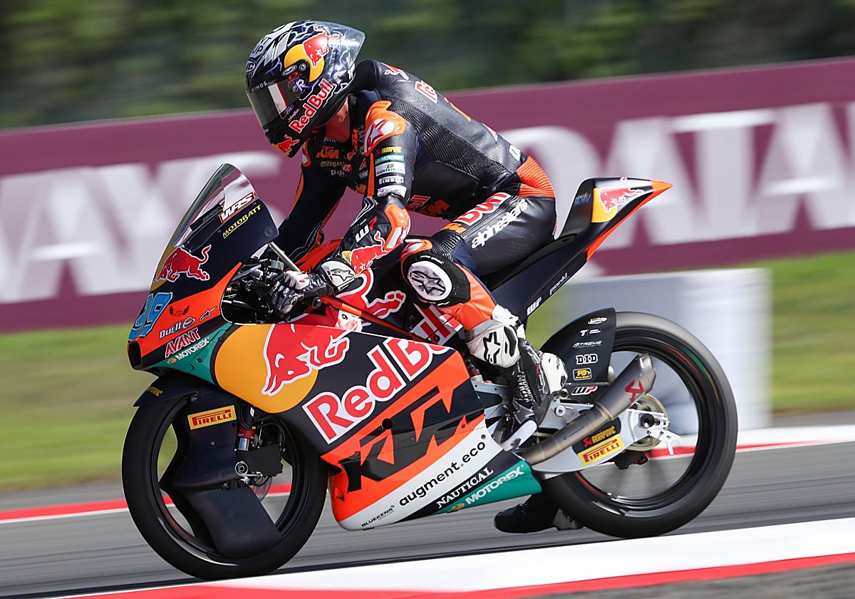 José Antonio Rueda, en la práctica oficial del Gran Premio de Indonesia