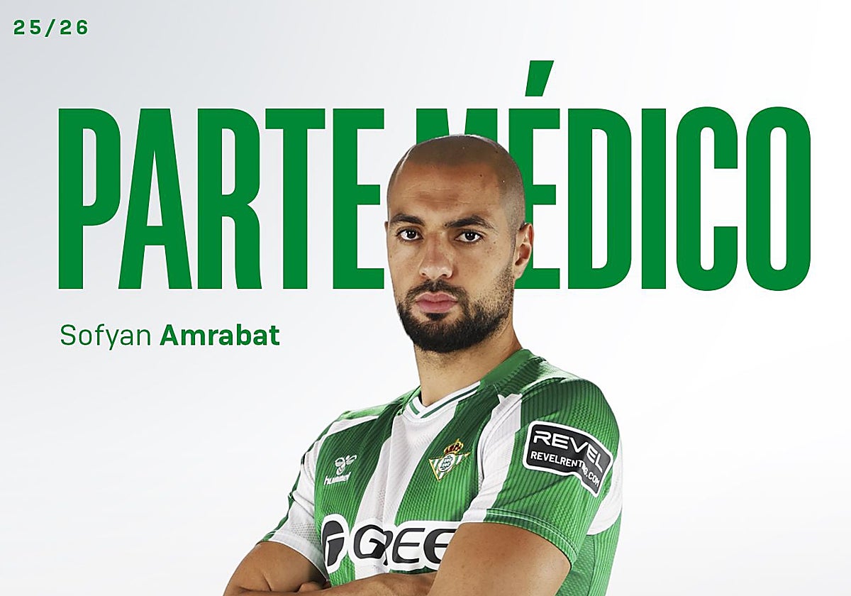 Parte médico de la lesión de Amrabat