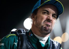 Alonso, durante el GP de Singapur