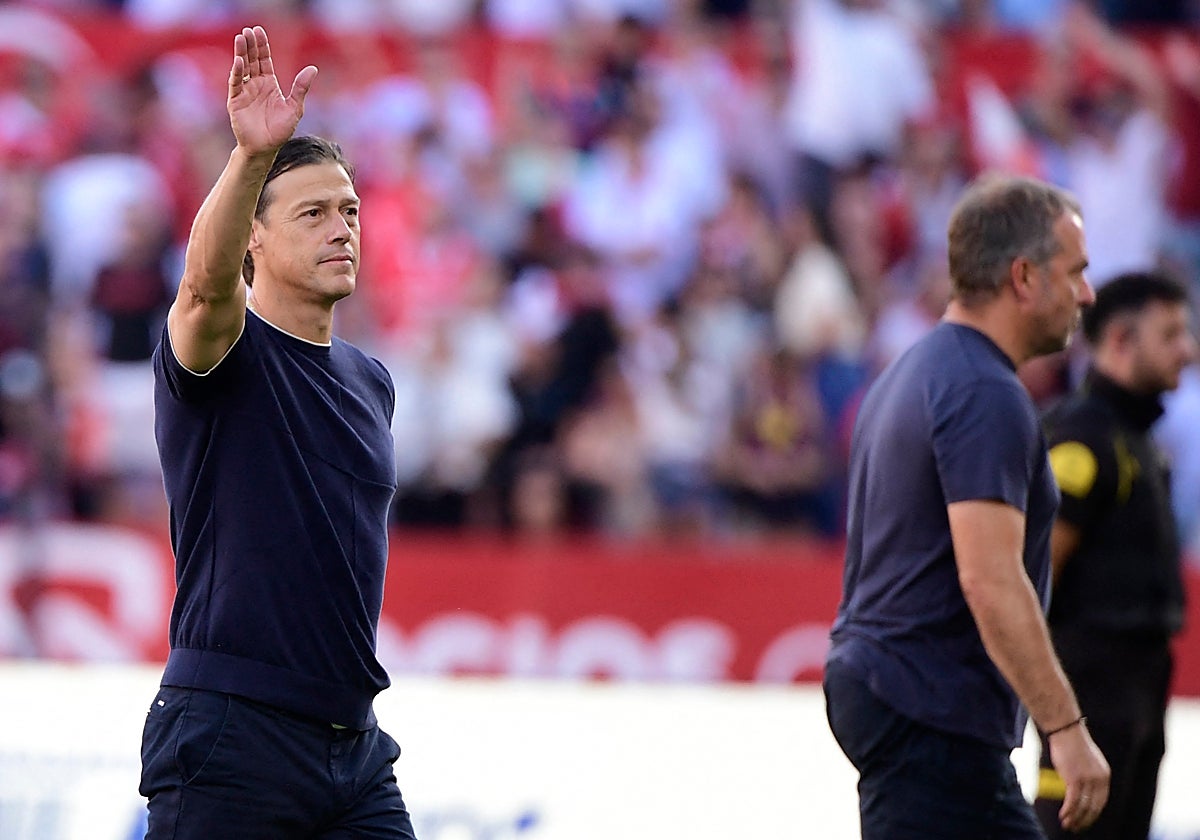 El entrenador del Sevilla, Matías Almeyda