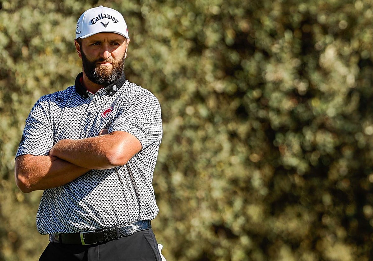 Rahm, durante la jornada del Open de España de golf