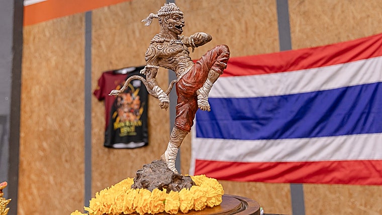 La escultura Hanuman, de la artista Laurene Fernandez