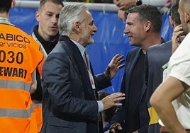 Imagen aérea del Carlos Tartiere durante la protesta