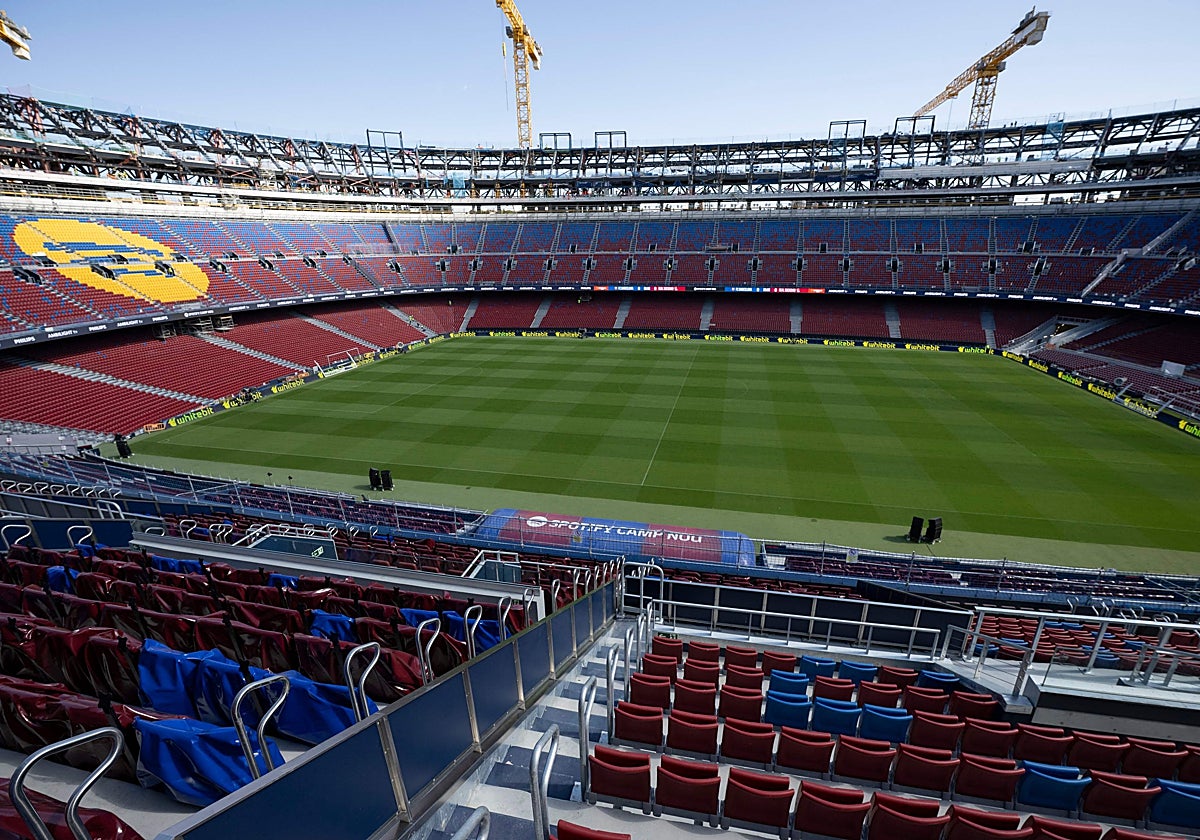 En el Camp Nou, en obras