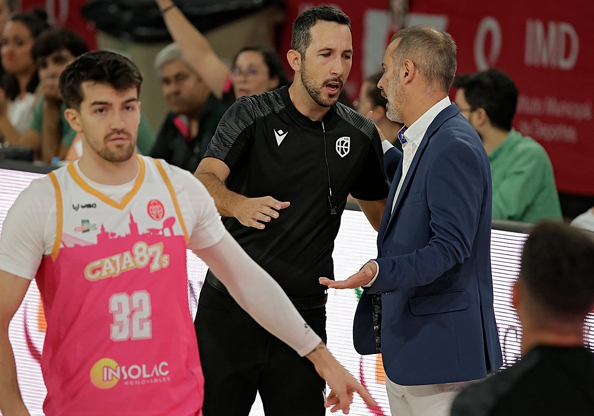 Nolan Bertain, en el partido contra el Coto Córdoba antes de caer lesionado