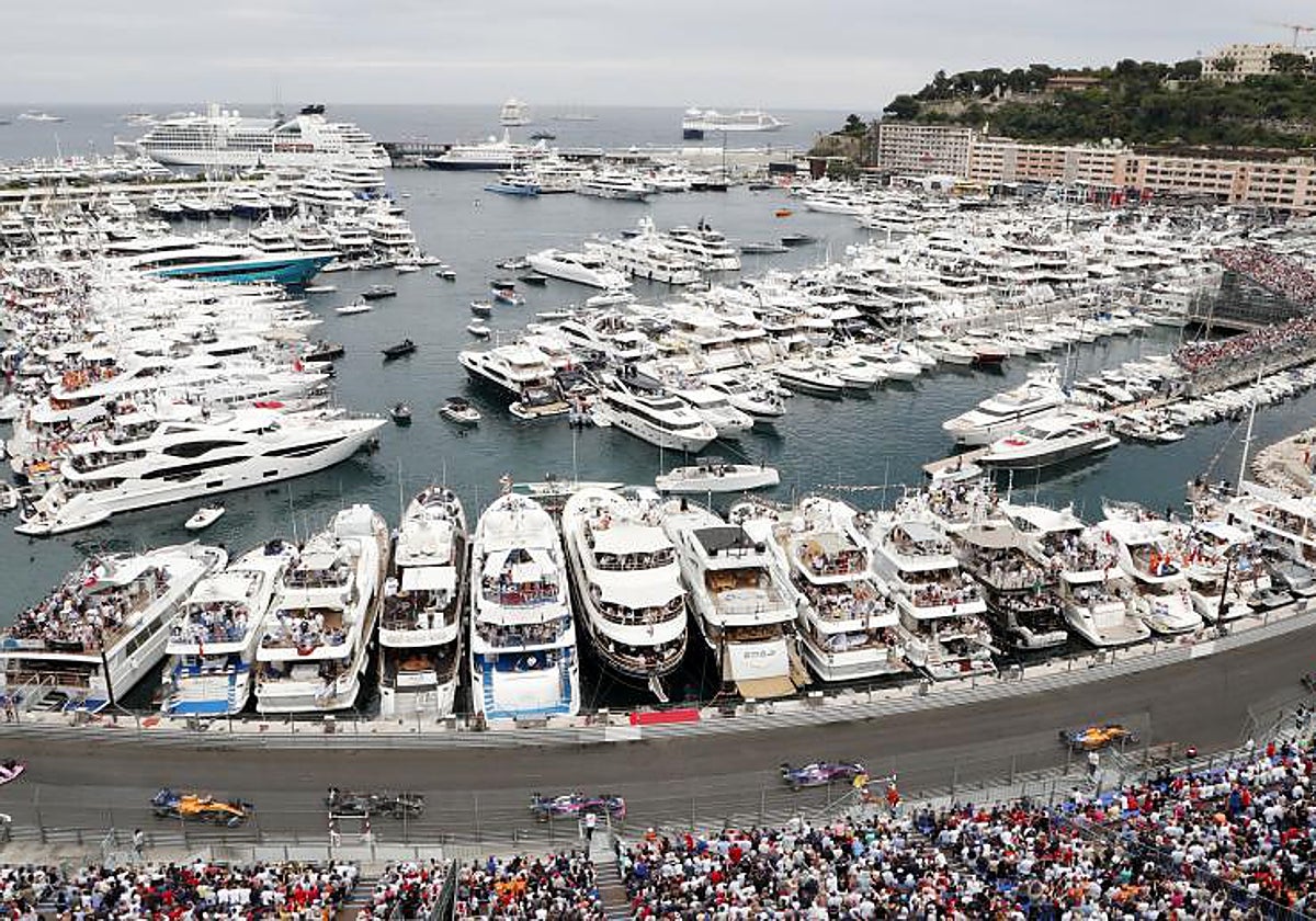 El puerto de Mónaco, con la F1