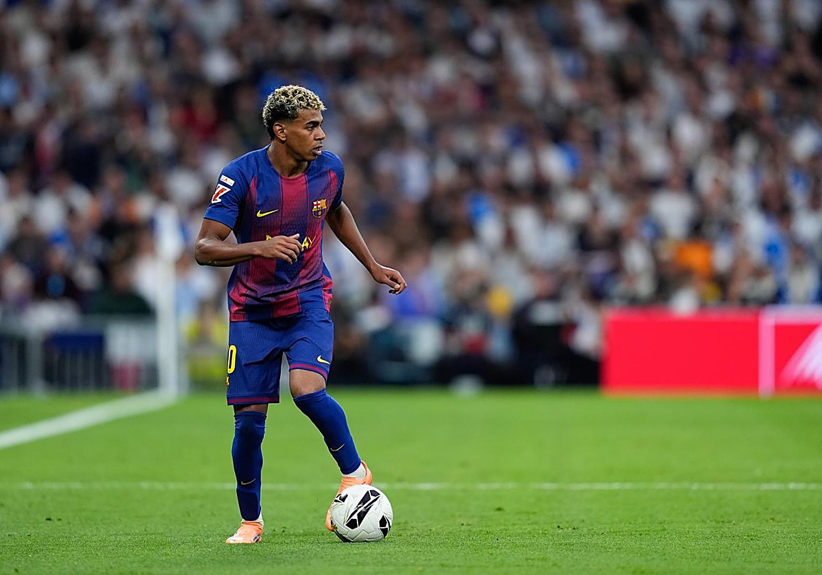 Lamine Yamal, en el Bernabéu