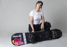 Queralt Castellet posa durante su paso por Madrid antes de iniciar la temporada