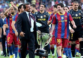 Messi busca candidato para echar a Laporta