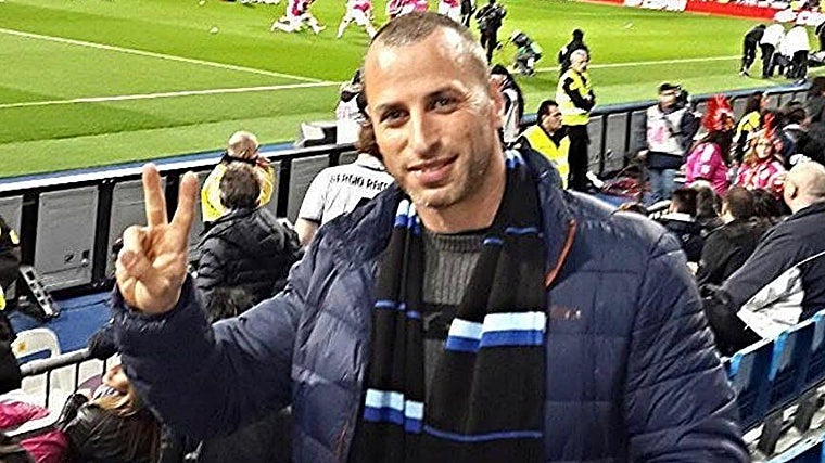 Yigal Brodkin, en una de sus visitas al Bernabéu
