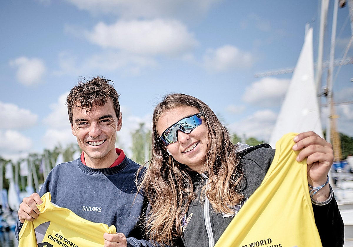 Marta Cardona junto Jordi Xammar durante el último mundial de 470
