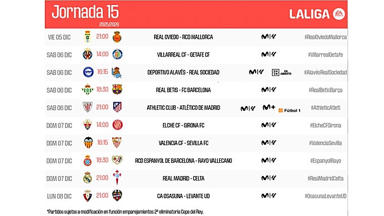 El Sevilla ya conoce cuándo visitará al Valencia en el Puente de la Constitución