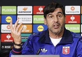 Paulo Fonseca: «El Betis tiene mucho talento individual»