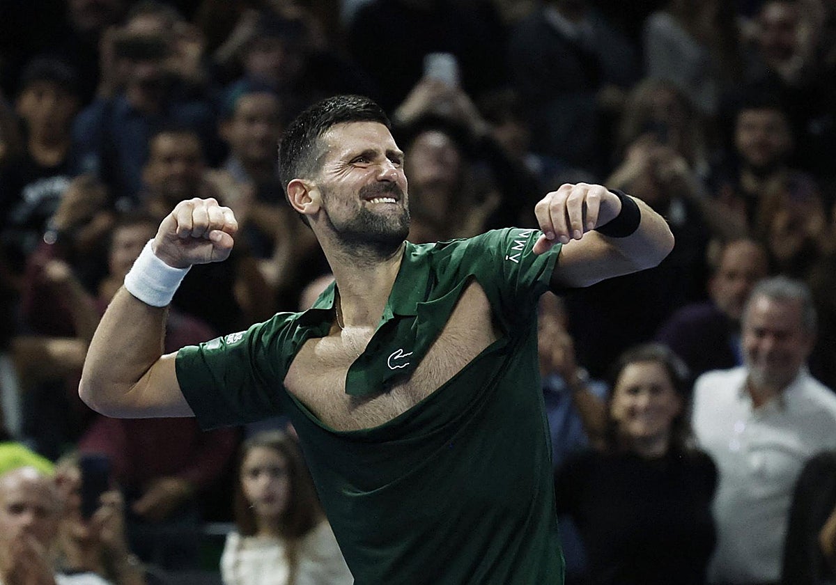 Novak Djokovic celebra el título en Atenas