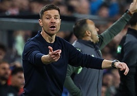 Xabi Alonso, en el estadio de Vallecas