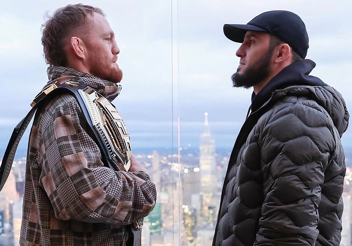 Jack Della Maddalena e Islam Makhachev, frente a frente