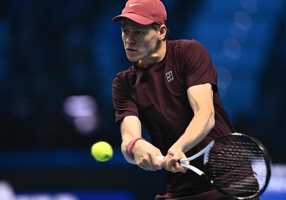 Sinner, en su partido ante De Miñaur