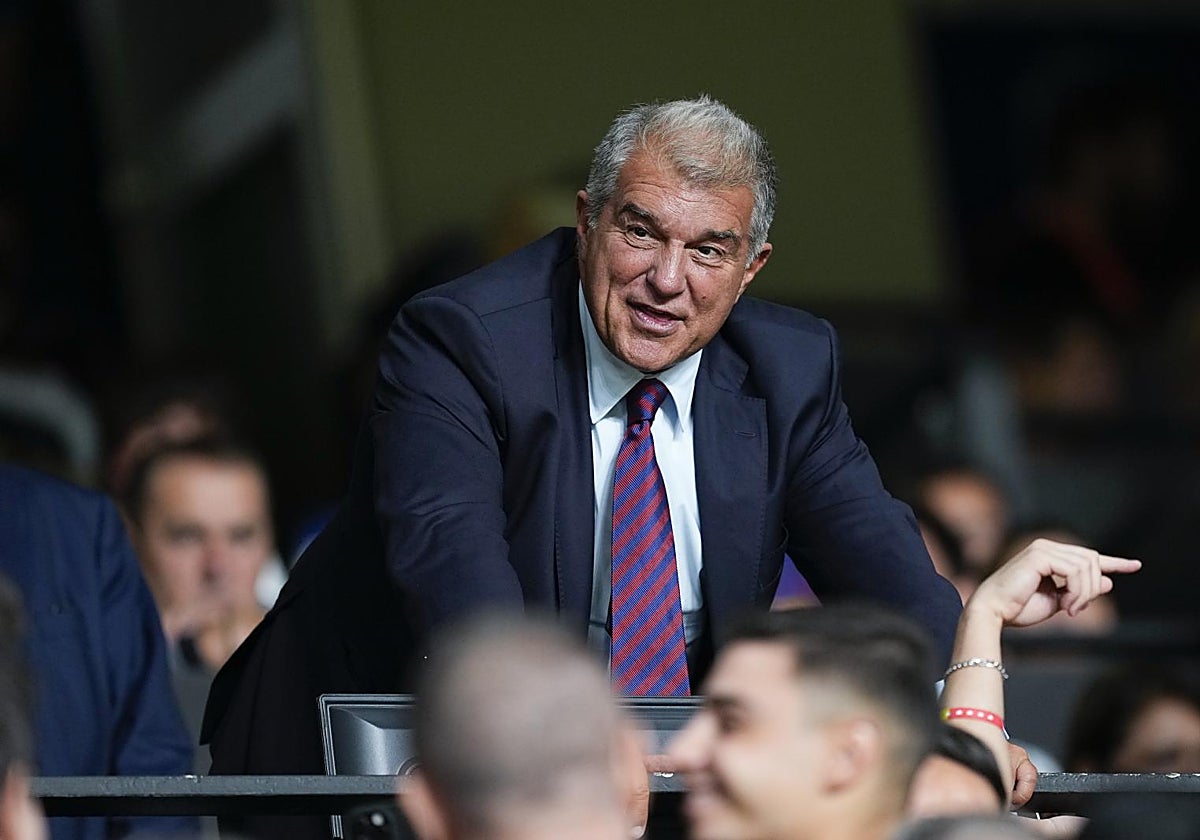 El presidente del Barça, Joan Laporta