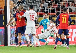 El sabor agridulce fue para Unai Simón: al sexto partido perdió la imbatibilidad