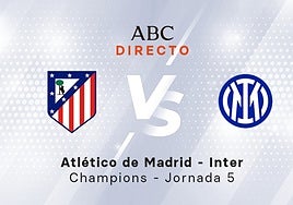 Atlético de Madrid - Inter, estadísticas del partido de Champions