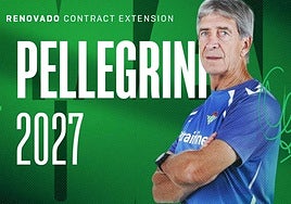 El Betis anuncia la renovación de Pellegrini hasta 2027