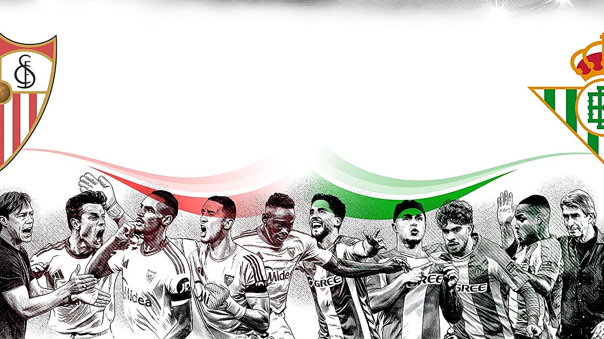 La ciudad de Sevilla se viste de derbi para su día grande