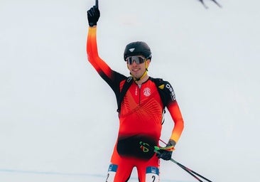 Oriol Cardona, durante una prueba de la Copa del Mundo del año pasado