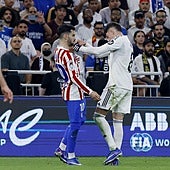 Los piques del derbi: más tensión entre Valverde y Baena y pulla de Simeone a Vinicius: «Te va a echar Florentino»