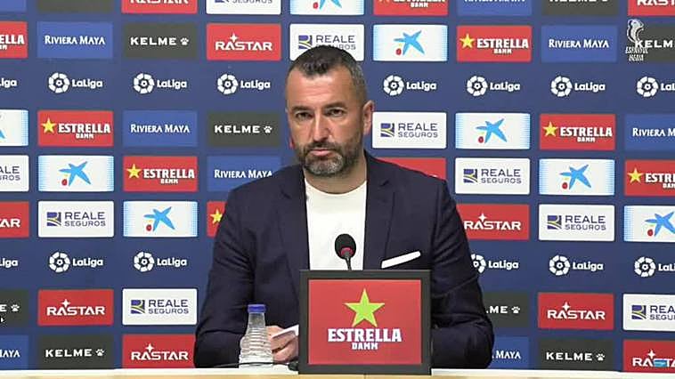 Diego Martínez se despide de la afición del RCD Espanyol