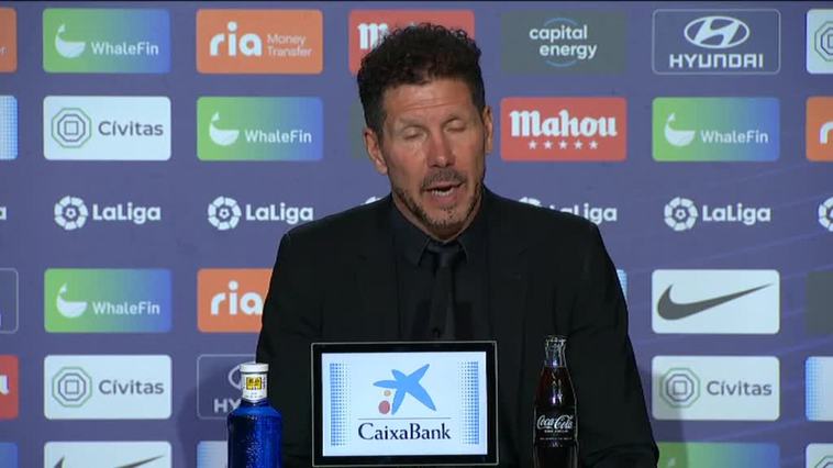 Simeone: "El equipo está muy bien, ojalá podamos terminar así la temporada"