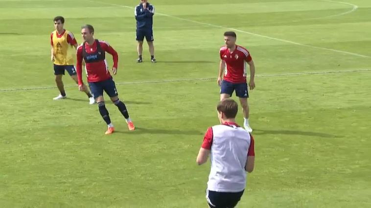 Sesión de entrenamiento post Copa del Rey para el Osasuna, que ya piensa en entrar en Europa