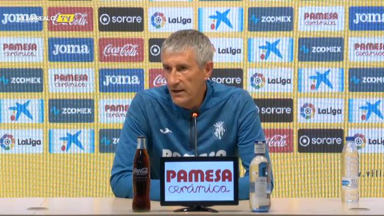 Quique Setién: "Todos tenemos esa pequeña esperanza de entrar en Champions"