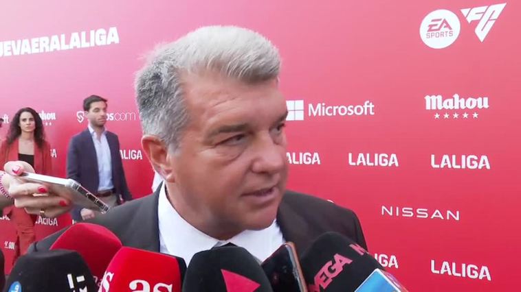 Laporta: "Afortunadamente vamos a poder jugar Champions la temporada que viene"