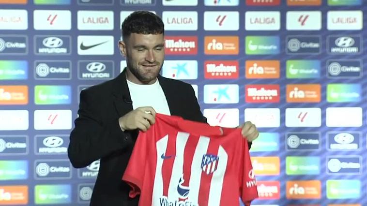 Javi Galán, presentado como nuevo jugador del Atlético de Madrid