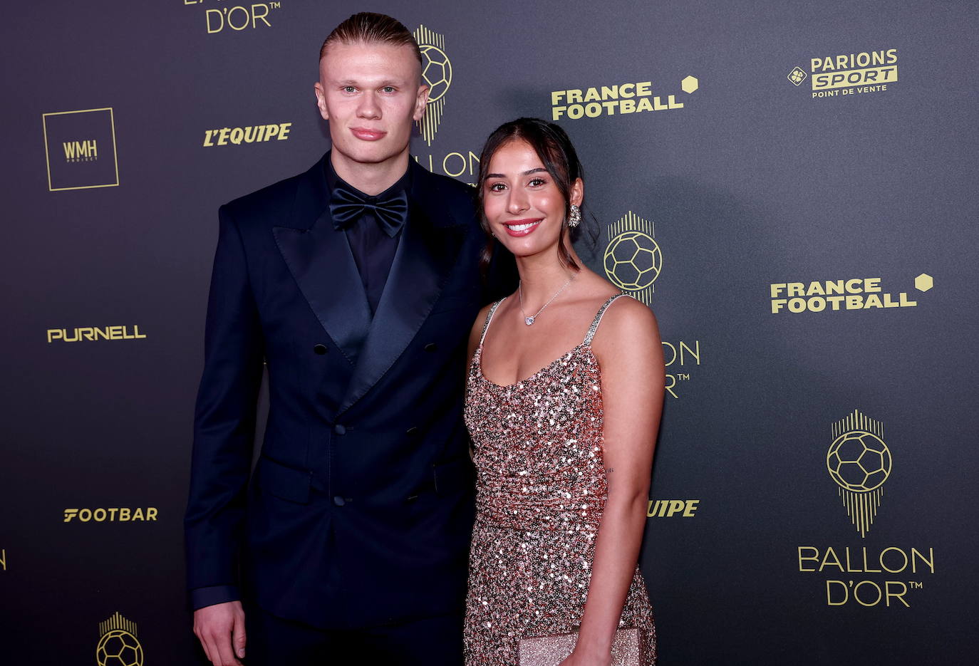 El futbolista Erling Haaland a su llegada a la gala del Balón de Oro 2023.