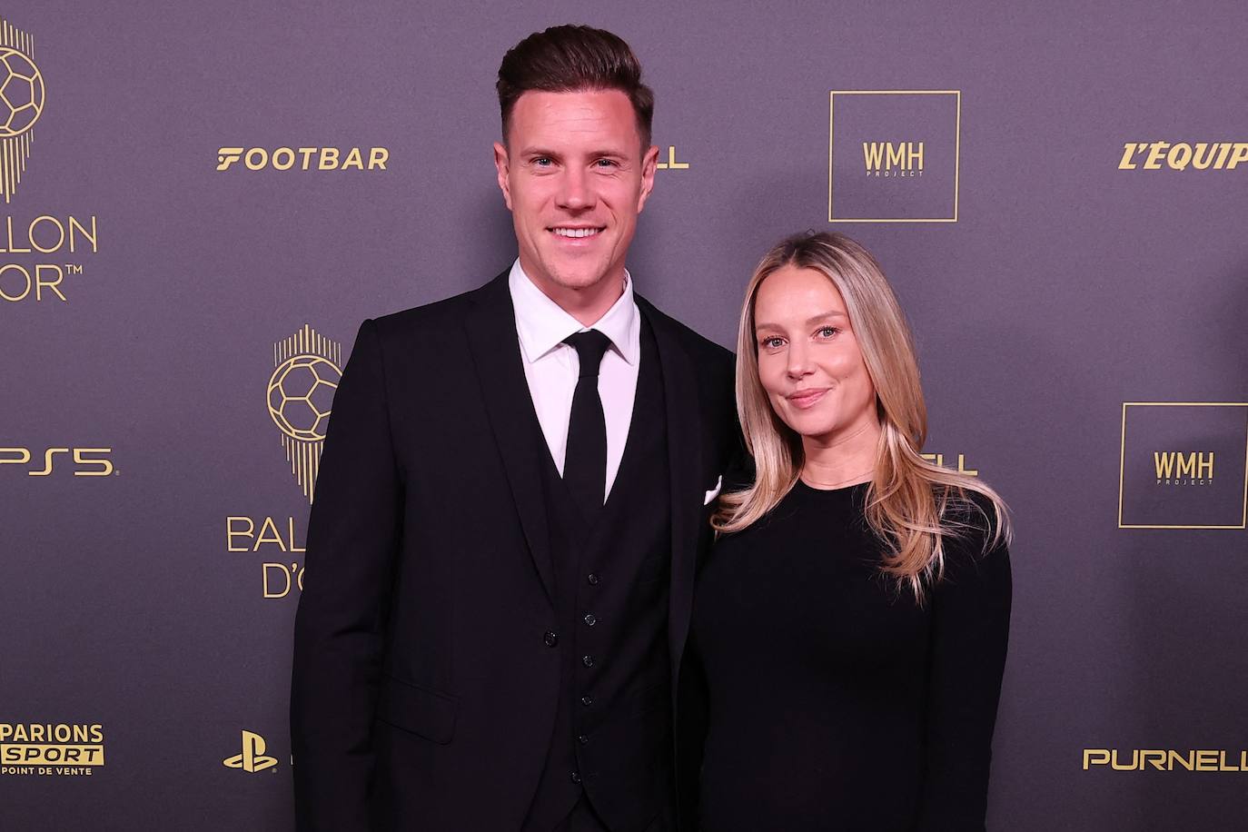 El portero del FC Barcelona, Ter Stegen, en la gala del Balón de Oro 2023.