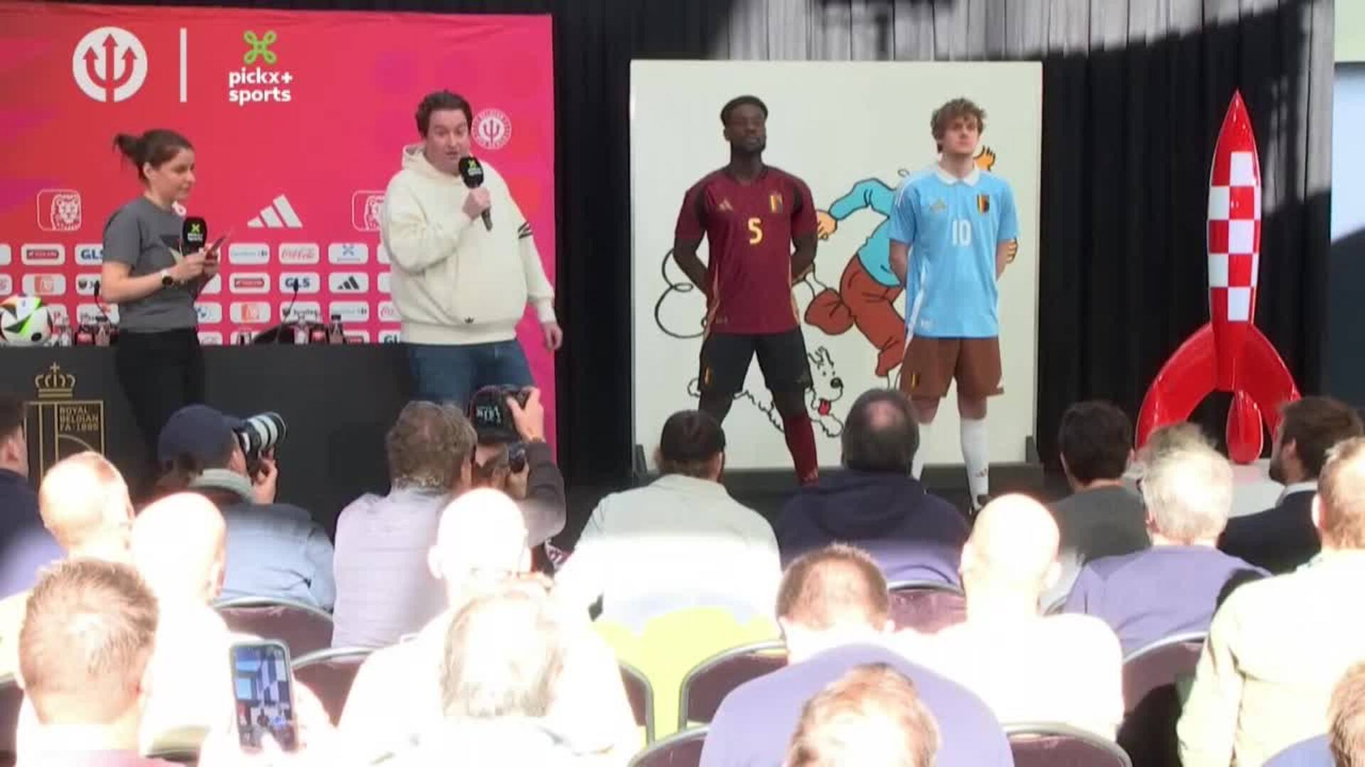 Los jugadores belgas vestirán los colores de Tintín en la Eurocopa 2024