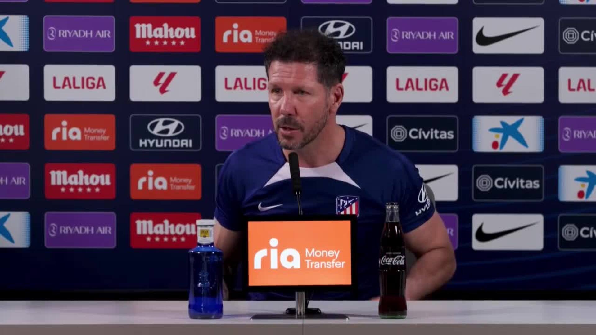 Simeone: &quot;Estar en Champions nos hizo tener este estadio, estos jugadores y competir&quot;