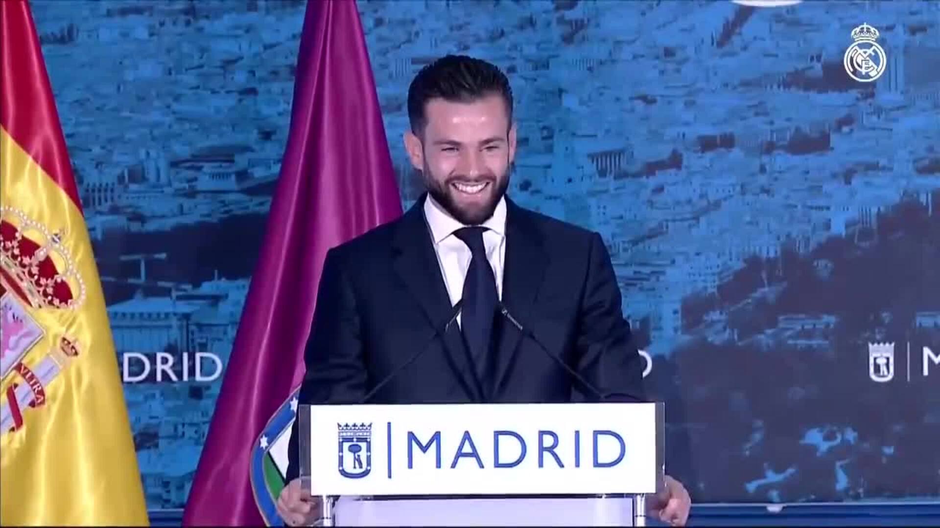 Martínez-Almeida: &quot;Uno de los cuñados nos llevó a Londres y el otro nos trae la Copa de Europa&quot;