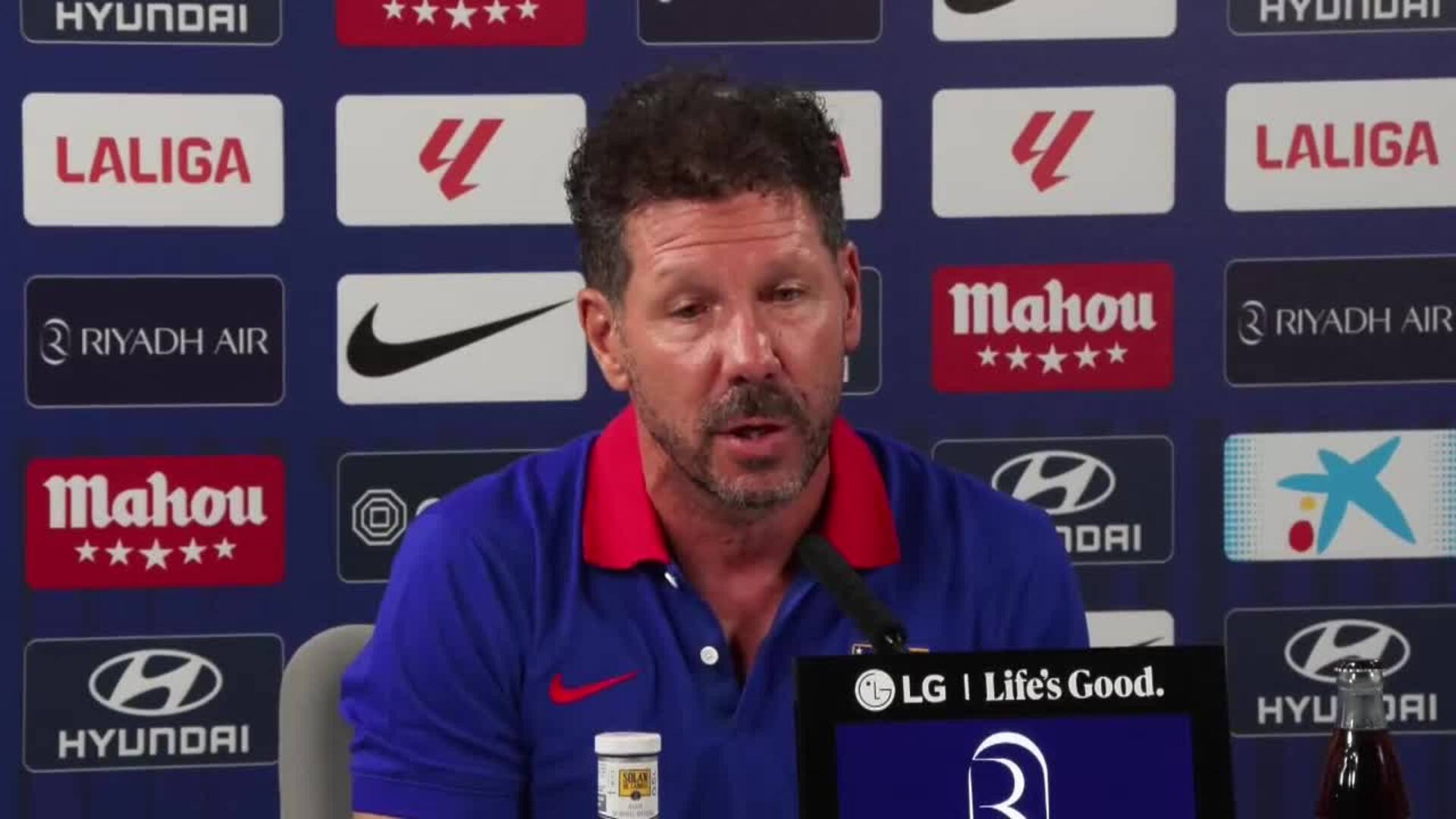 Simeone: &quot;Las características de Julián Alvarez se acercan al ADN del Atlético&quot;