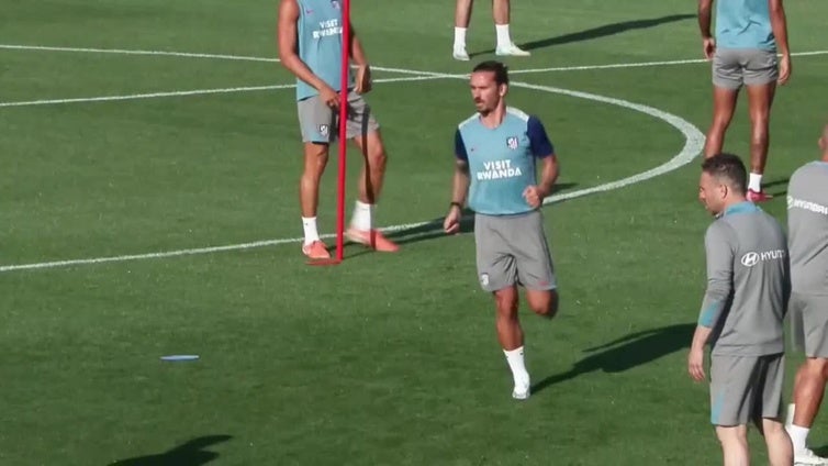 El Atlético de Madrid prepara su encuentro contra el Betis